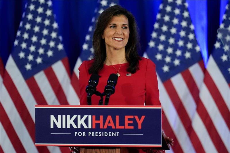 Trump schließt einstige Konkurrentin als Vizekandidatin aus Stellte sich nach ihrem Ausstieg aus dem Rennen um die Präsidentschaftskandidatur nicht hinter Trump: Nikki Haley.