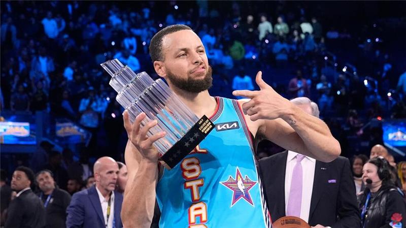 Stephen Curry wurde zum MVP des All-Star-Games gekürt.