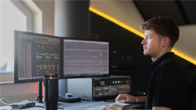 Hier entstehen die Sommer-Hits des Jahres Still am Schreibtisch statt laut auf der Bühne: Julian Sommer bei der Arbeit.