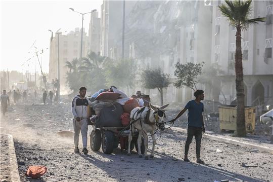 Straßenszene in Chan Junis. Was für eine Zukunft hat der Gazstreifen?