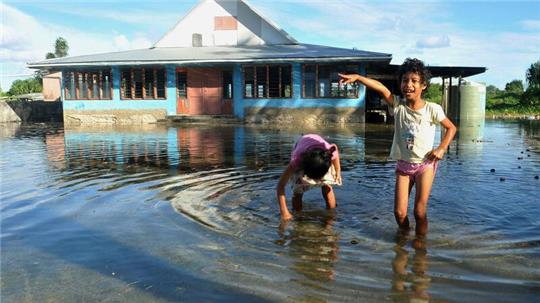 Stürme überfluten immer öfter Anbaufflächen und Wohnbezirke der Pazifik-Staaten (Archivbild)