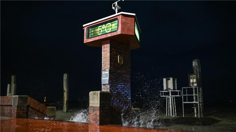 Sturmflut-Alarm an der Nordseeküste.
