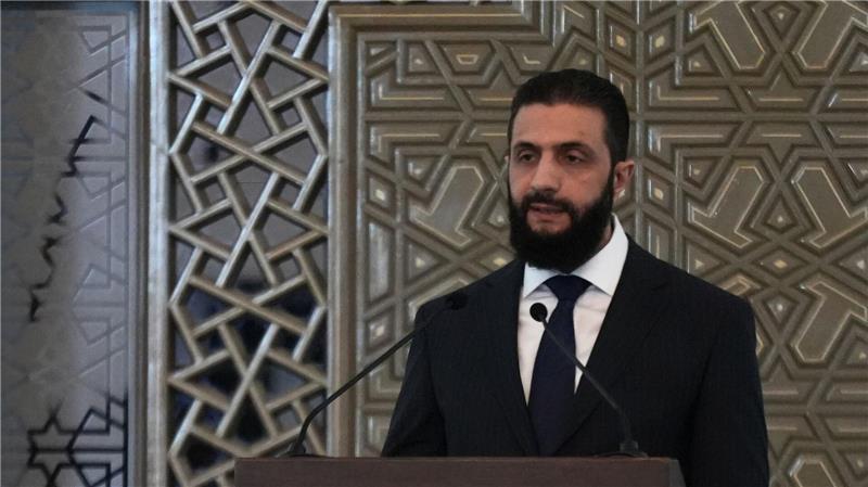 Syriens Übergangspräsident Scharaa ist um internationale Akzeptanz bemüht. 
