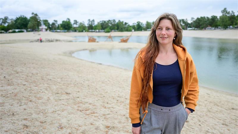 Camping-Boom in Niedersachsen: Südsee-Camp im Herbst gefragt Tabea Miersch, Mitarbeiterin des Südsee-Camps.