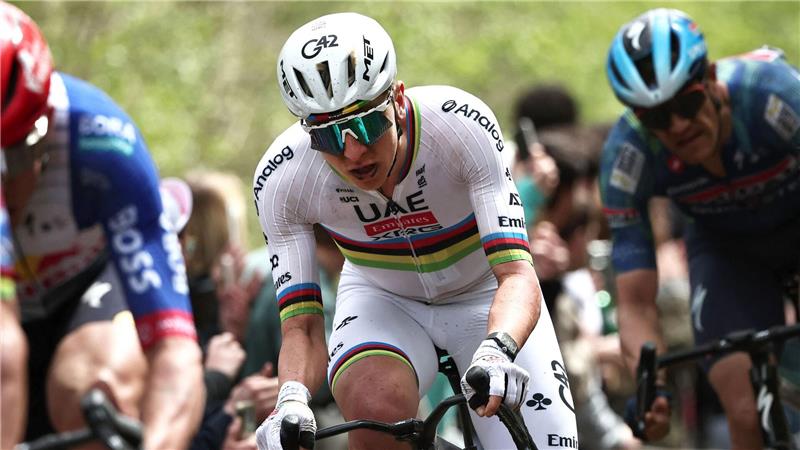 Tadej Pogacar bei Paris-Roubaix. 