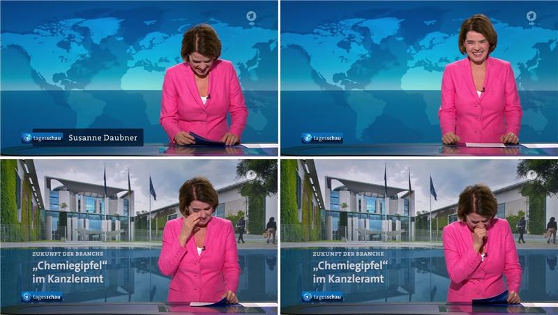 «Tagesschau»-Sprecherin Susanne Daubner wurde mitten in den Morgennachrichten von einem hartnäckigen Lachanfall heimgesucht.