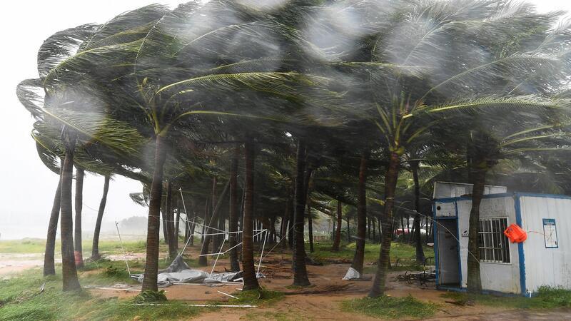 Taifun „Yagi“ macht in China ziemlich viel Wind.  