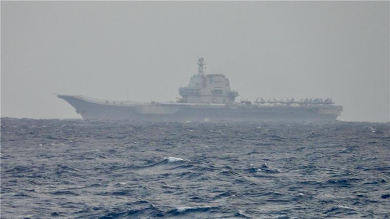 China setzt große Militärübung rund um Taiwan fort Taiwan entdeckte am Vortag den Flugzeugträger „Shandong“ vor seiner Küste.