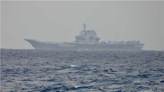 Taiwans Militär entdeckte den chinesischen Flugzeugträger „Shandong“. 