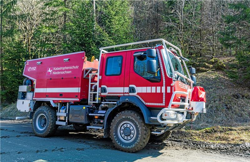 Kreisfeuerwehr Goslar: Eine Woche voller Waldbrand-Fragen Tanklöschfahrzeug (CCFM) mit 3000 Liter Löschwasser. Je ein Fahrzeug soll im Jahr 2024 in Rhüden und Bündheim stationiert werden. Foto: Kreisfeuerwehr Goslar