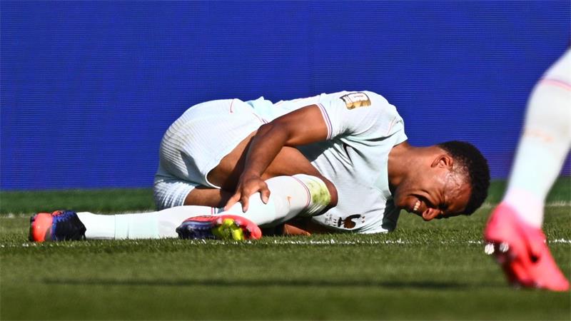 Tat sich weh gegen Marokko: Kylian Mbappé.