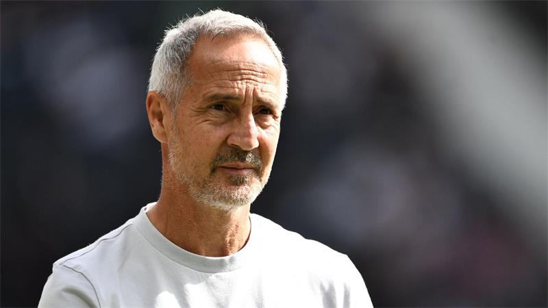 Testete mit seiner Mannschaft gegen Braunschweig: Frankfurt-Coach Adi Hütter. (Achivbild)