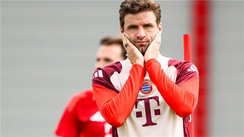 Bayern brauchen wieder eine magische Nacht in San Siro Thomas Müller beim Warm-up für sein 163. Champions-League-Spiel.