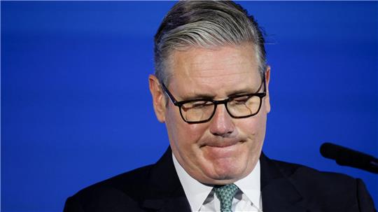 Tief in der Krise: Der britische Premierminister Keir Starmer. (Archivbild)