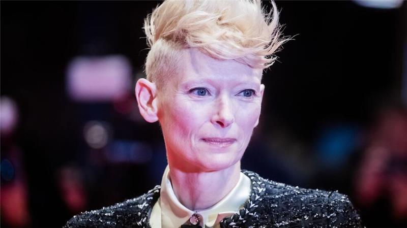 Ermittlungen nach „Völkermord“-Aussage bei Berlinale Tilda Swinton betonte ihre Unterstützung für die Kampagne BDS. (Archivbild)