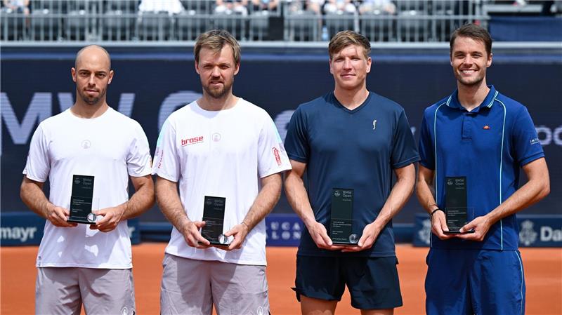 Geburtstagskind Zverev siegt in München - „Beste Woche“ Tim Pütz und Kevin Krawitz (links) verloren das München-Finale gegen Andre Goransson und Sem Verbeek.