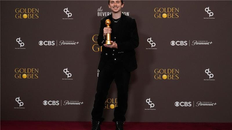 Timothée Chalamet bekam seinen ersten Golden Globe.