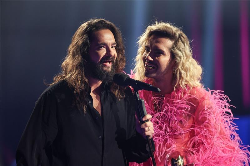 Tokio Hotel gehen 2025 auf Europa-Tournee Tom (l) und Bill Kaulitz sind Mitglieder der Band Tokio Hotel.