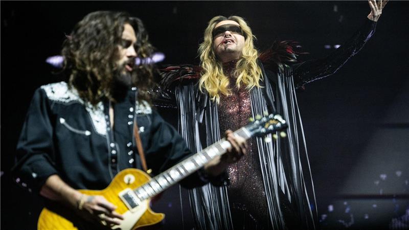 „Lieblings-Mäuse“ Kaulitz bei Netflix: Rückkehr im Juni Tom (links) und Bill Kaulitz bei einem Konzert im März. (Archivbild)
