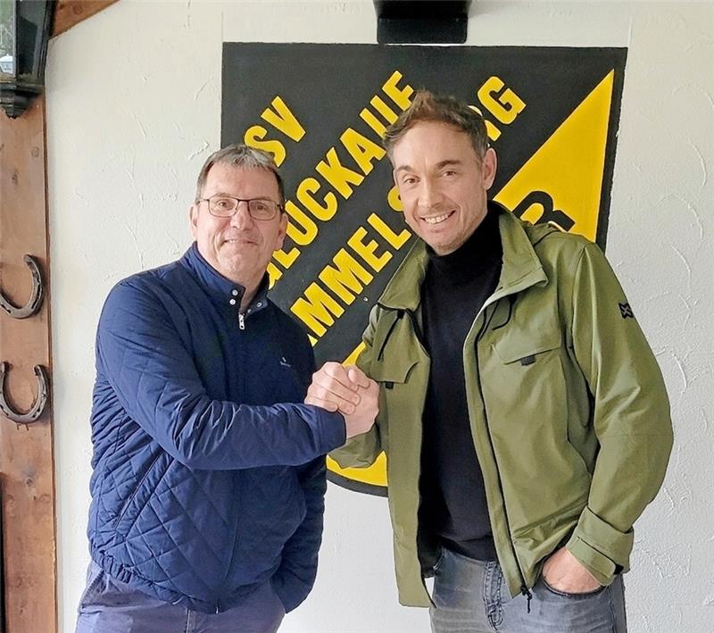 SV Rammelsberg setzt auf ein neues Duo Torben Bornkessel (l.) als Trainer und Mario Hartung als Teammanager wollen den SV Rammelsberg nach dem wahrscheinlichen Abstieg in der Nordharzliga stabilisieren. Foto: Privat