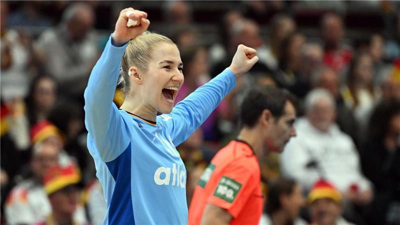 Torhüterin Katharina Filter kam im Viertelfinale auf 14 Paraden. 