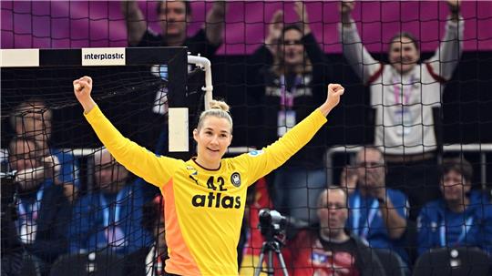 Torhüterin Katharina Filter überragt beim Viertelfinal-Einzug. 