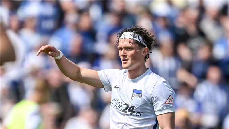 Niederlechner hat das letzte Wort: Hertha BSC bezwingt Ulm Traf in Ulm doppelt: Fabian Reese.