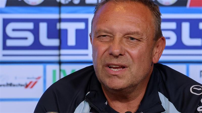 Trainer André Breitenreiter vom FC Hansa Rostock (Archivbild).