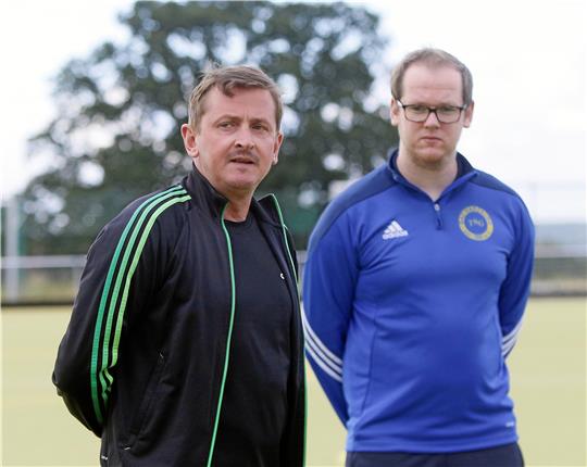 Trainer Hannes Deicke (li.) und Co-Trainer Maximilian Schneider. Foto: Epping
