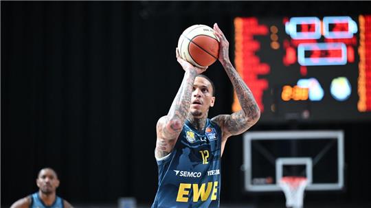 Treffsicher: Michale Kyser von den Baskets Oldenburg.