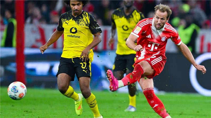 Trifft er wieder gegen den BVB? Bayern-Torjäger Harry Kane. (Archivbild)