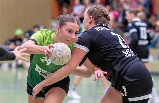 Trotz Doppelbelastung mit einer starken Leistung: Hannah Maibaum von der HSG Langelsheim/Astfeld.
