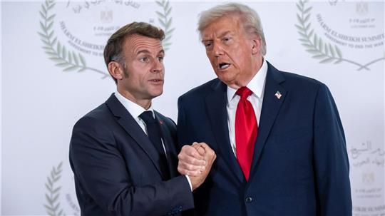 Trump droht: Sollte Frankreich dem „Friedensrat“ nicht beitreten, könnte es hohe Zölle geben. (Archivbild)