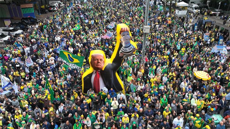 Trump im brasilianischen Wahlkampf: Anhänger des Oppositionskandidaten Bolsonaro glorifizieren den US-Präsidenten.