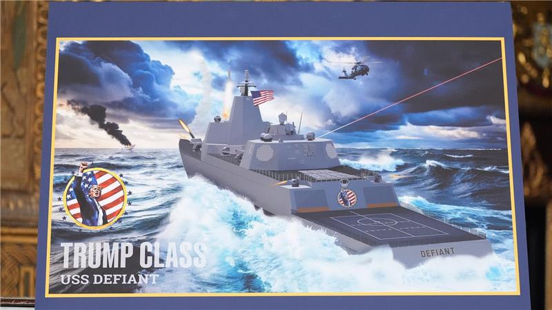 Trump kündigt den Bau von neuen Schlachtschiffen an. 