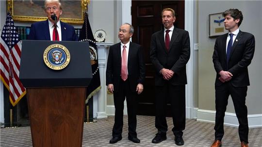 Trump kündigte das Projekt gemeinsam mit den Tech-Unternehmern im Weißen Haus an.