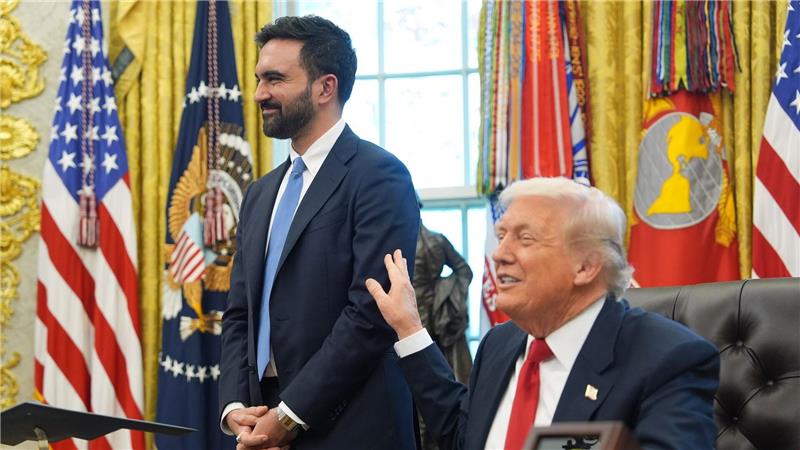 Trump schien von Mamdani begeistert. 