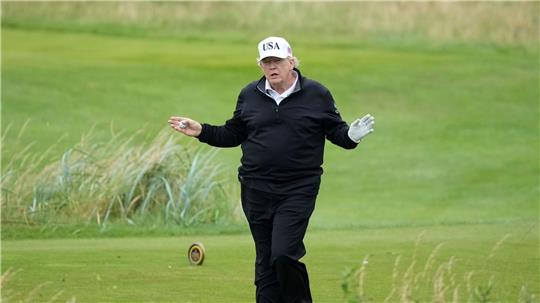 Trump trifft sich am Nachmittag mit EU-Kommissionspräsidentin Ursuala von der Leyen. 