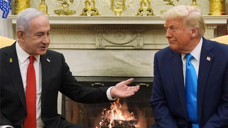 Trump und Netanjahu führten ein offensichtlich gutes Gespräch.