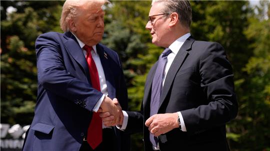 Trump und Starmer hatten ihren Handelspakt Anfang Mai verkündet - nun folgte beim G7-Gipfel der nächste Schritt.
