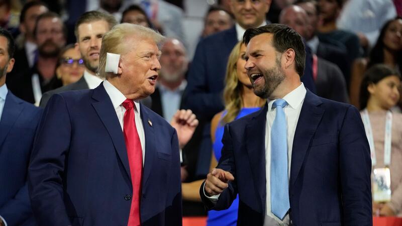 Trumps rechte Hand Trump und Vance bei ihrem ersten gemeinsamen Auftritt als mögliches Duo für das Weiße Haus.