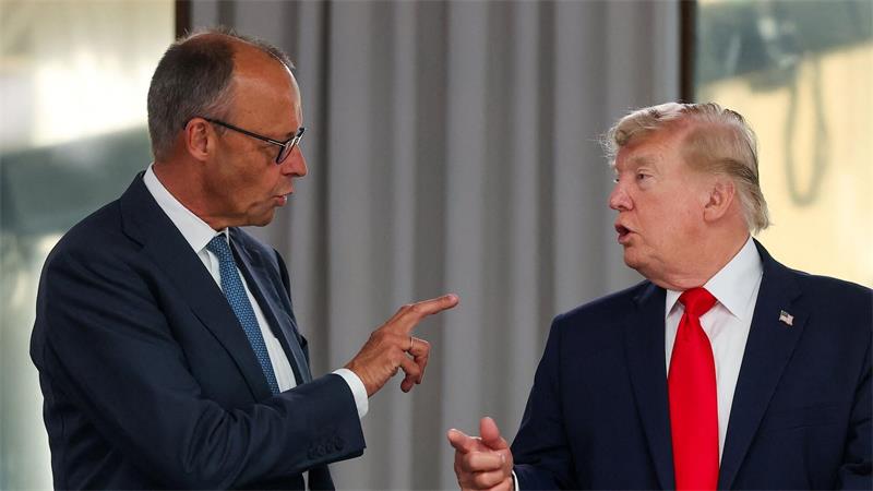 Was vom Nato-Gipfel zu erwarten ist Trump warf Deutschland jüngst wieder zu niedrige Verteidigungsausgaben vor: Kanzler Merz erwiderte, Deutschland verdoppele gerade seinen Verteidigungsetat innerhalb vier Jahren. (Archivbild)