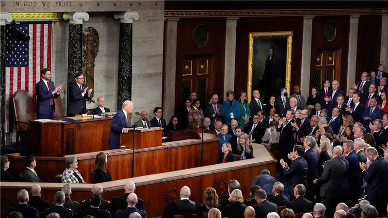 Darauf sollte man bei Trumps Rede zur Lage der Nation achten Trump wird in einem vollen Saal seine Rede zur Lage der Nation halten. (Archivfoto)