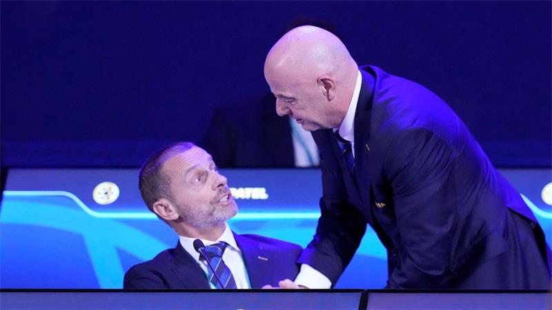 Schachzug oder Einsicht: Was bedeutet Infantinos Vorstoß? UEFA-Chef Ceferin ist der große Gegenspieler von FIFA-Boss Infantino. (Archivbild)