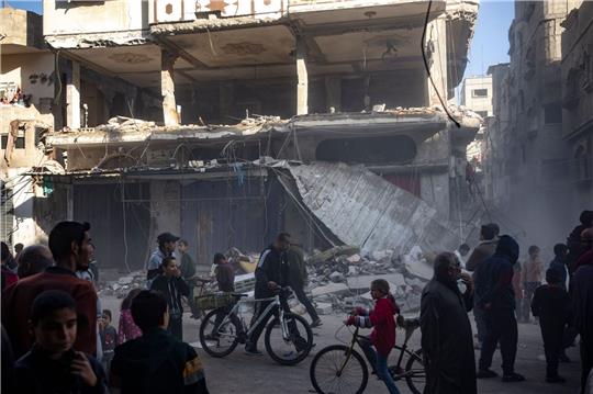 UN-Angaben zufolge hungert inzwischen die Hälfte der Bevölkerung im Gazastreifen.