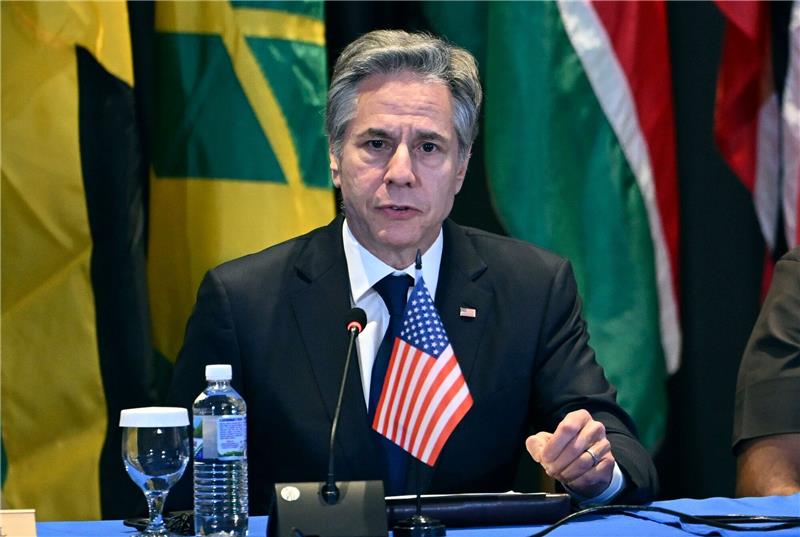US-Außenminister Antony Blinken beriet in Jamaikas Hauptstadt Kingston mit Regierungschefs der Karibik über die Situation in Haiti.