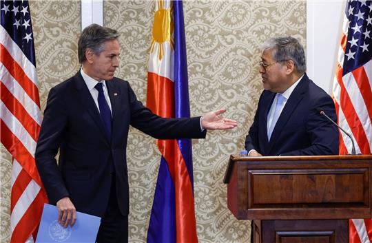 US-Außenminister Antony Blinken und der philippinische Außenminister Enrique Manalo.