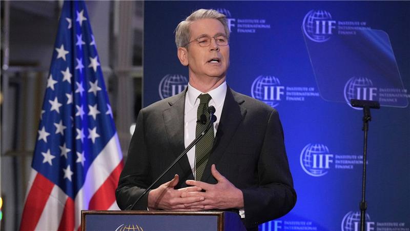 US-Finanzminister Bessent spricht über den Zollstreit mit China. 