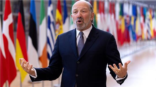 US-Handelsminister Howard Lutnick in Brüssel. 