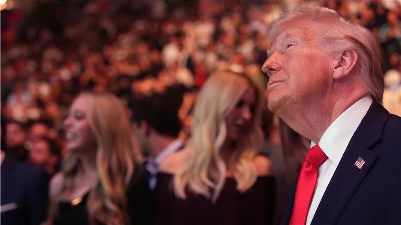 US-Präsident Donald Trump besucht die UFC-Veranstaltung in Miami.